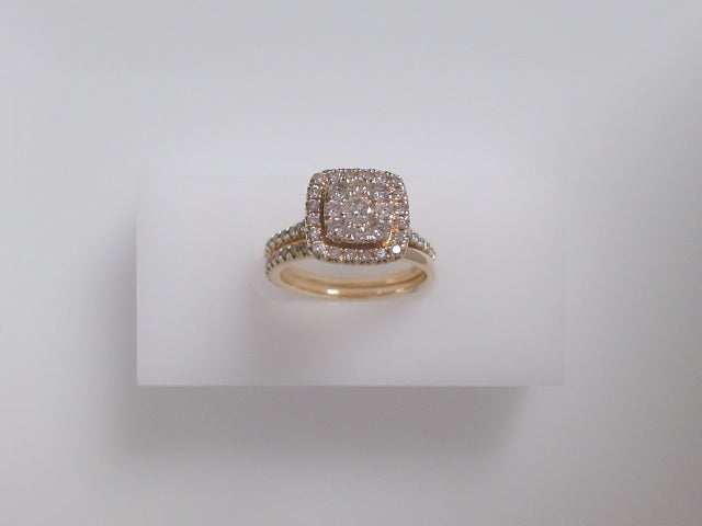 14k Yellow Gold Diamond Women's Wedding Ring 21.4g