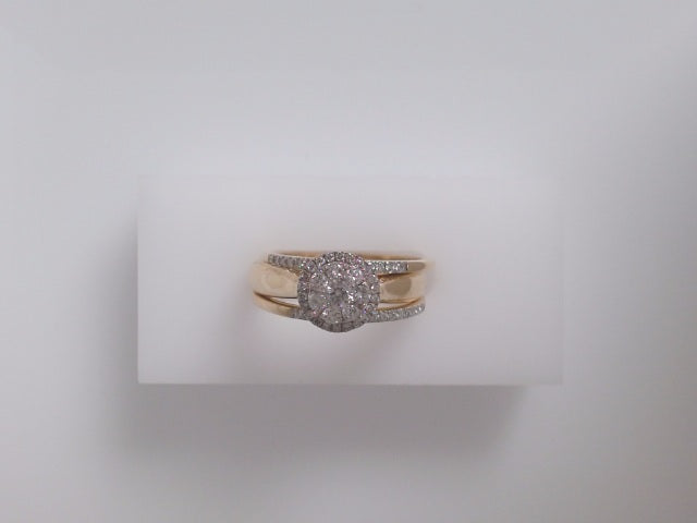 14k Yellow Gold Diamond Women's Wedding Ring 21.4g