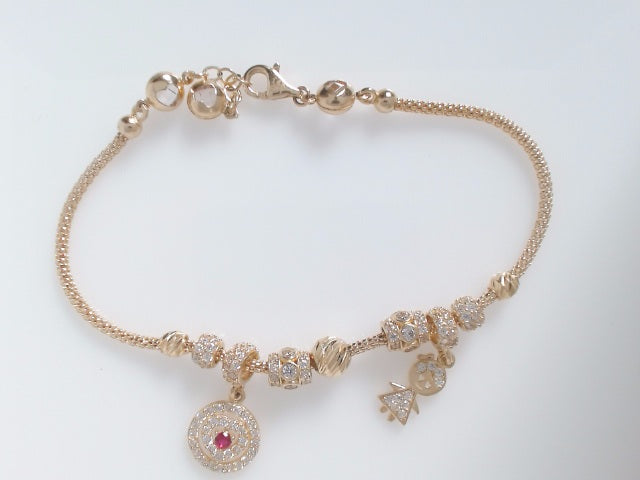 14k Yellow Gold Women's Bracelet 8.8g
