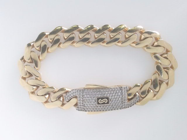14k Yellow Gold Women's Monaco Breacelet 16.4g