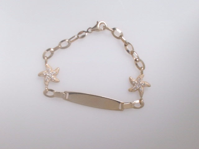 14k Yellow Gold Kid's Anklet 3.3g