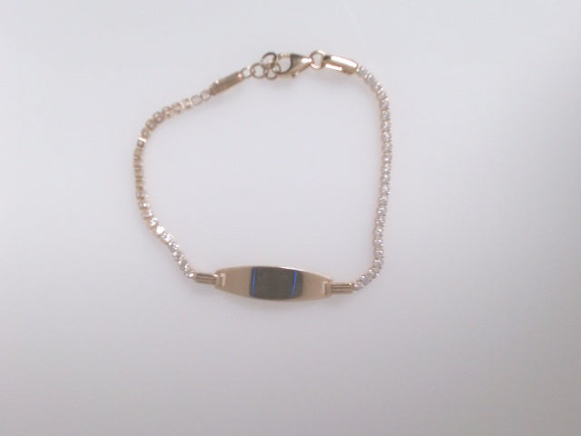 14k Yellow Gold Kid's Anklet 2g