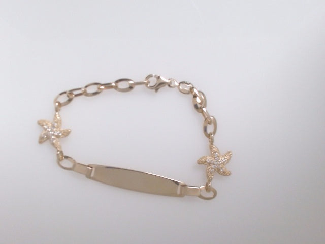14k Yellow Gold Kid's Anklet 3.2g