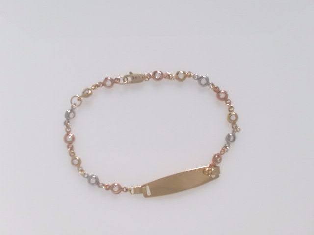14k Yellow Gold Kid's Anklet 2.4g