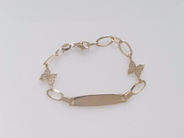 14k Yellow Gold Kid's Anklet 2.6g