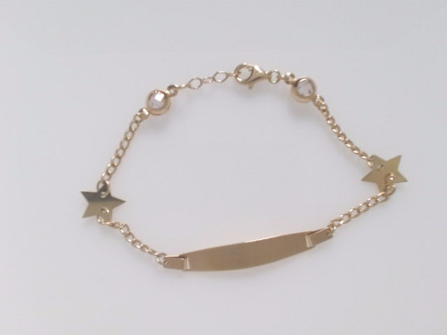 14k Yellow Gold Kid's Anklet 3g