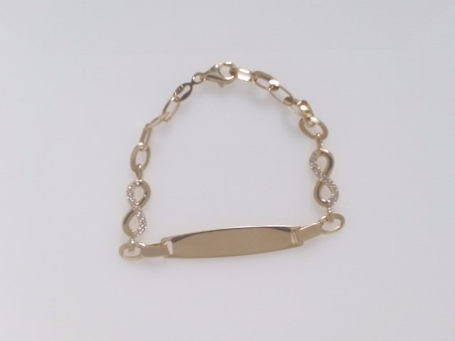 14k Yellow Gold Kid's Anklet 3g