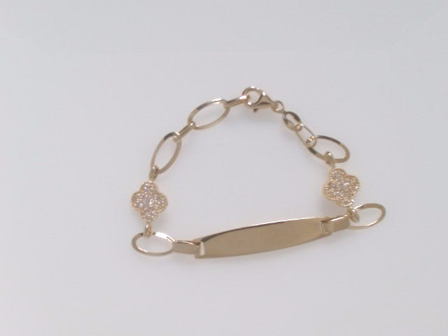 14k Yellow Gold Kid's Anklet 3g