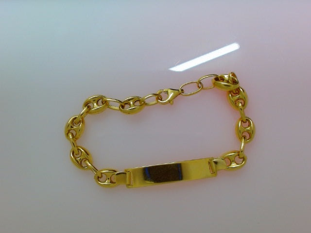 14k Yellow Gold Kid's Anklet 4.9g