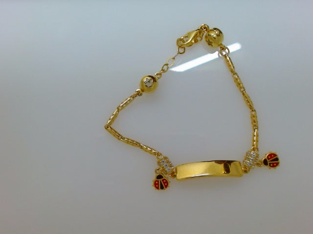 14k Yellow Gold Kid's Anklet 4.4g