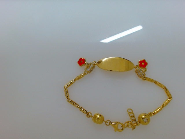 14k Yellow Gold Kid's Anklet 4.3g