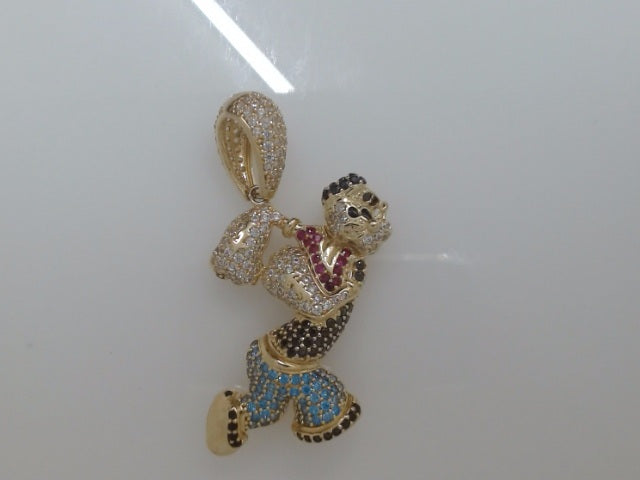 14k Yellow Gold Unisex Pendant 7.5g
