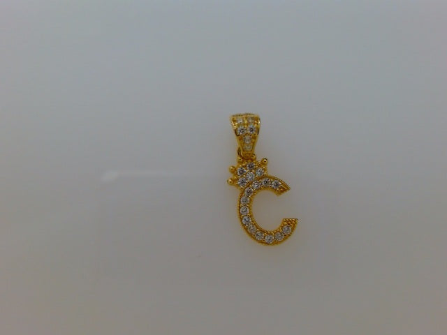 14k Yellow Gold Unisex Pendant 1g
