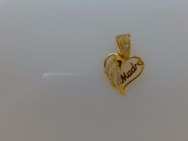 14k Yellow Gold Unisex Pendant 1.4g