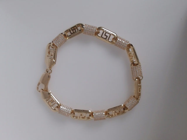 14k Yellow Gold Men's Bracelet 17g