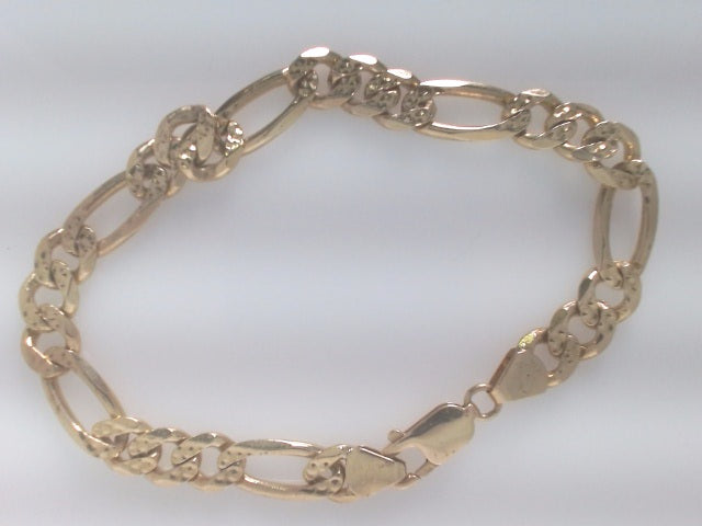 14k Yellow Gold Men's Bracelet 22g