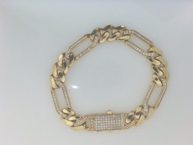 14k Yellow Gold Men's Bracelet 24.6g