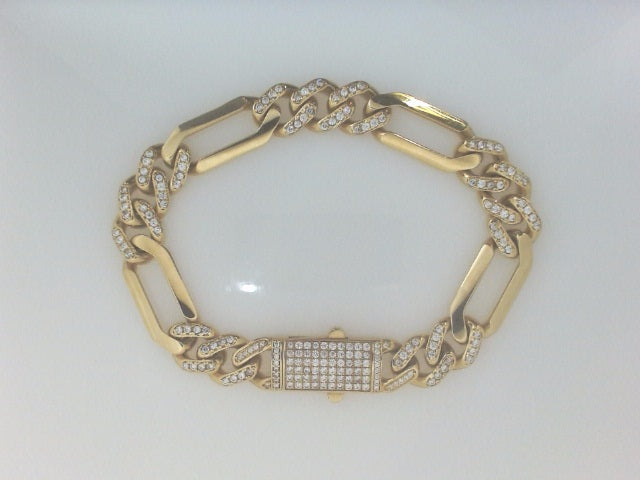 14k Yellow Gold Men's Bracelet 26.2g