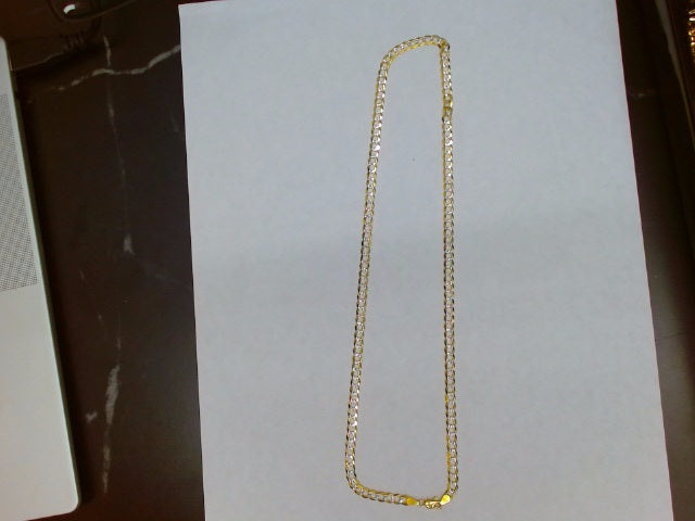 14k Yellow Gold Unisex Cadena Corte Filo 12.1g