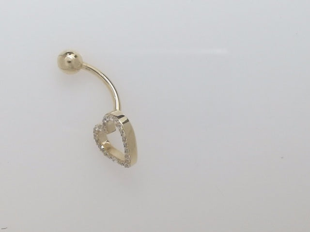 14k Yellow Gold Piercing 2g