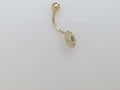14k Yellow Gold Piercing 2g