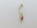 14k Yellow Gold Piercing 2.4g