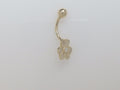 14k Yellow Gold Piercing 2g