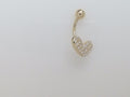 14k Yellow Gold Piercing 2g