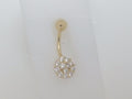 14k Yellow Gold Piercing 1.9g