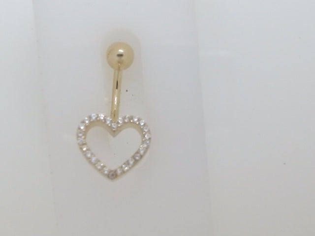 14k Yellow Gold Piercing 2.1g