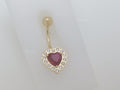 14k Yellow Gold Piercing 2.3g