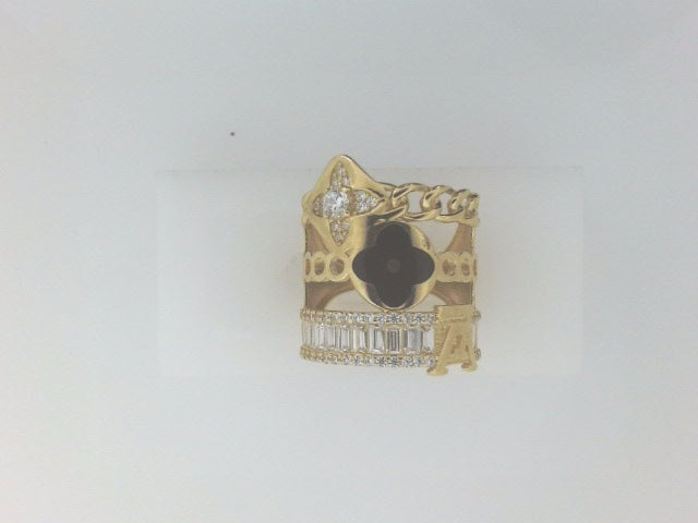 10k Yellow Gold Woman's Ring 5.1g