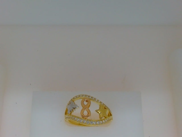 10k Yellow Gold Woman's Ring 2.6g