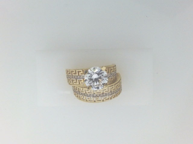 10k Yellow Gold Woman's Wedding Ring 5.3g