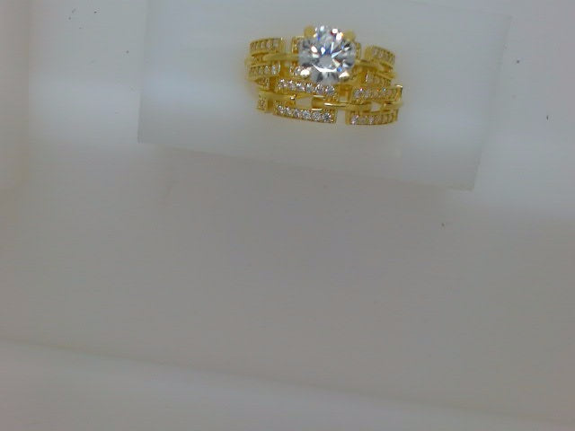 10k Yellow Gold Woman's Wedding Ring 4.6g