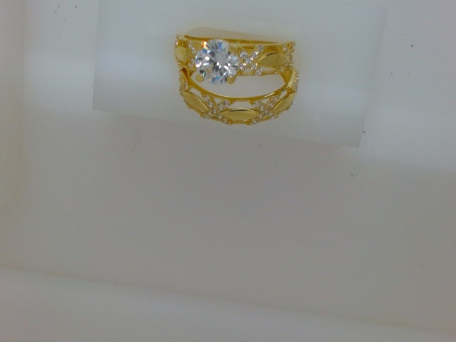 10k Yellow Gold Woman's Wedding Ring 3.6g