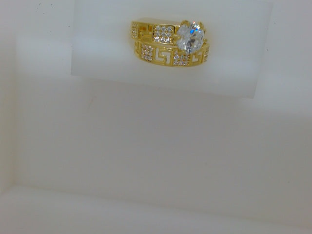 10k Yellow Gold Woman's Wedding Ring 3.8g