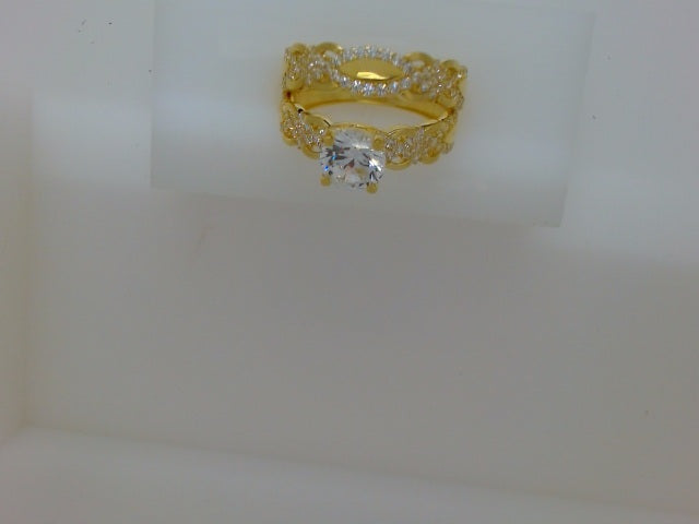10k Yellow Gold Woman's Wedding Ring 4.2g
