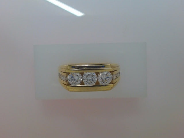 10k Yellow Gold Men's Diamond Ring 10.5g