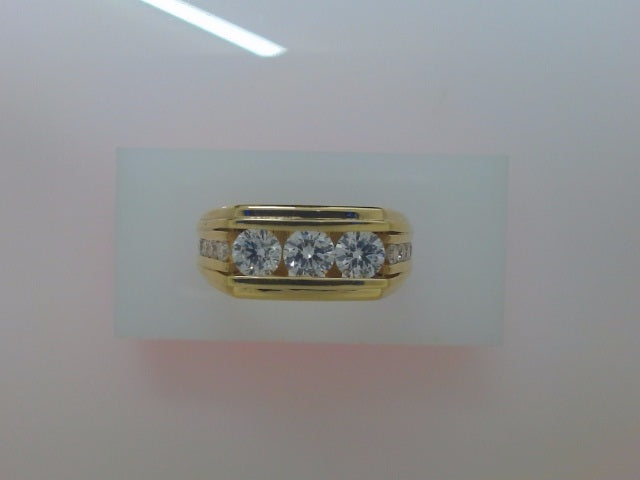 10k Yellow Gold Men's Diamond Ring 10.5g