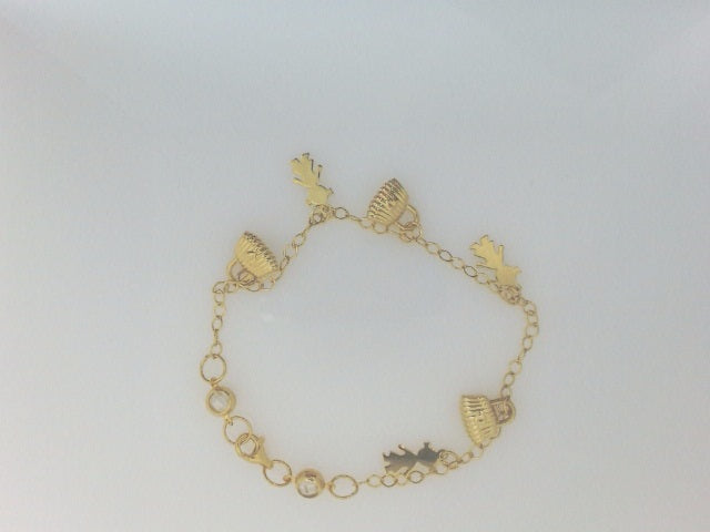 10k Yellow Gold Women's Bracelet 3.5g