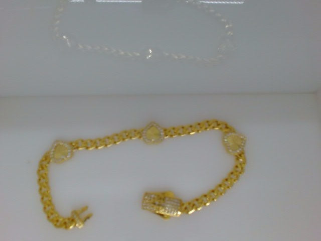10k Yellow Gold Women's Bracelet 6.9g