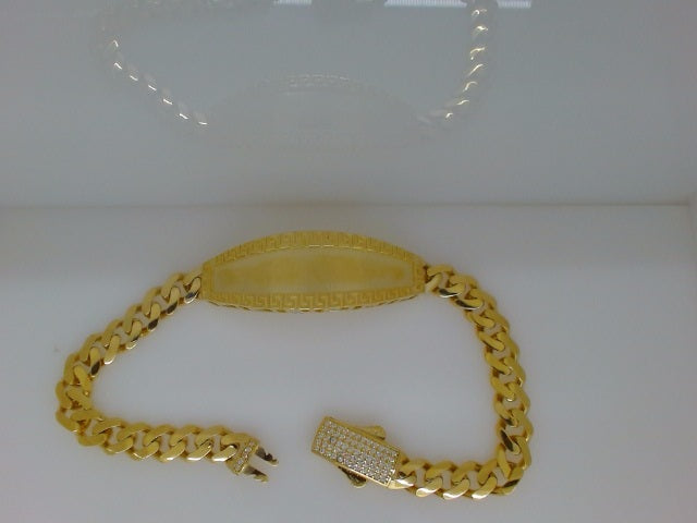 10k Yellow Gold Men's Bracelet 12g