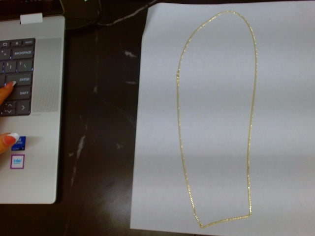 10k Yellow Gold Unisex Cadena Corte Filoj 3.1g