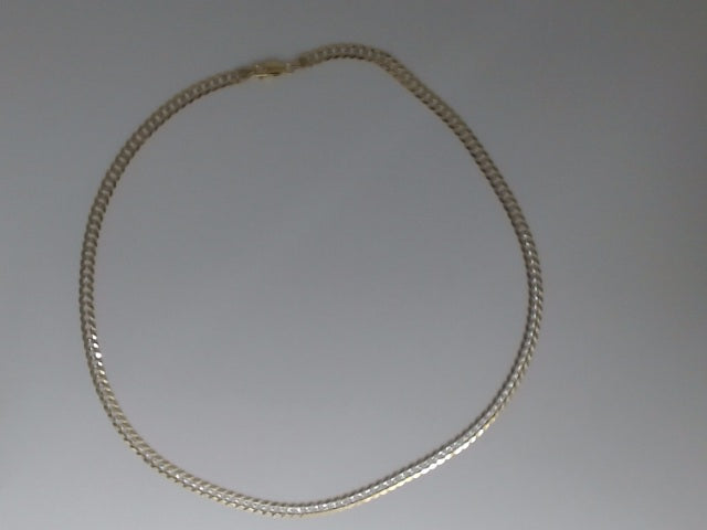 10k Yellow Gold Unisex Cadena Corte Filoj Diamantado 13.3g