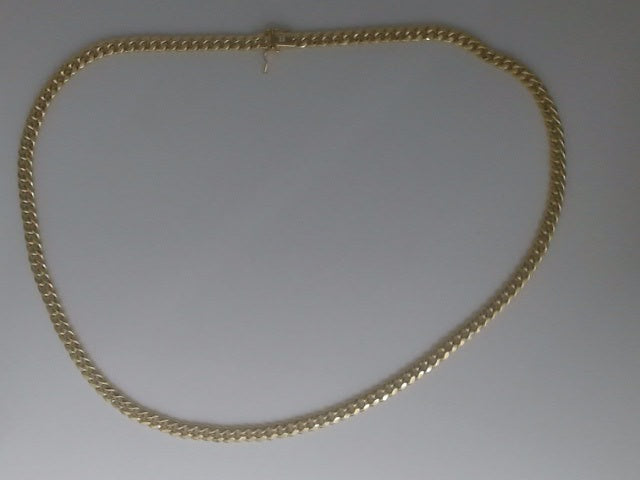 10k Yellow Gold Cadena Semisolida De Cirrie Cajaj 31.7g