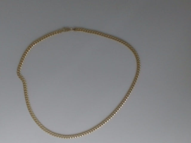 10k Yellow Gold Cadena Semisolida Cubana 10.3g