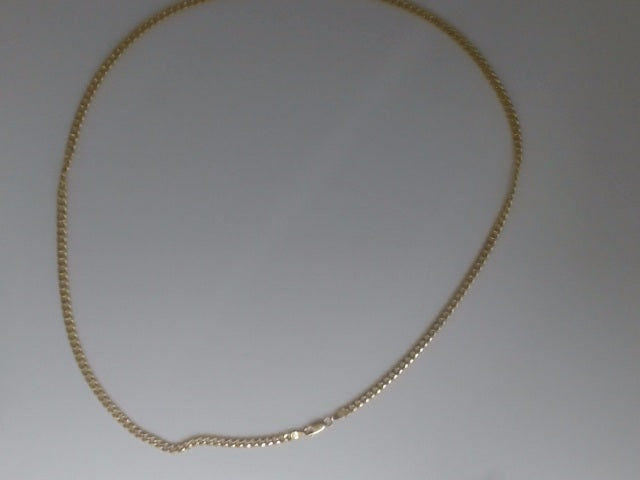 10k Yellow Gold Cadena Semisolida Cubana 10.5g