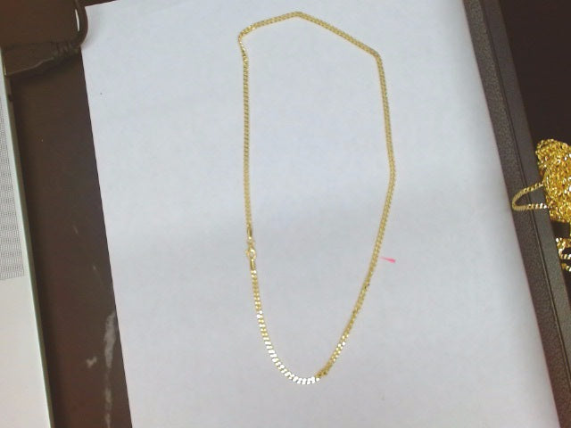10k Yellow Gold Cadena Semisolida Cubana 4.4g