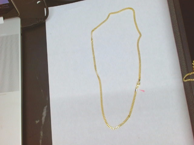 10k Yellow Gold Cadena Semisolida Cubana 4.4g